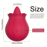 Vibrateur Rose Lèche-Langue 10 Vitesses – Stimulation du Point G et des Mamelons – Jouet Sexuel Lèche-Langue pour la Masturbation