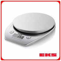Groothandel Ronde RVS Elektronische Keukenweegschaal met Digitaal Display, Op Batterijen, Gewichtmeting, 5 Jaar Garantie