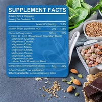 Capsules de Magnésium Complexe en Gros OEM, 60 Comprimés, 500mg, Compléments Alimentaires