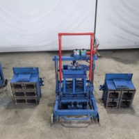 Prix de la machine à fabriquer des blocs de béton, des briques creuses en ciment, vibrante, manuelle, à petit moteur diesel, en Australie, au Japon