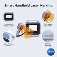 Machine de marquage laser à fibre de type portique ACTION 20W 30W 50W avec écran tactile intégré, intelligente, portable, nouvelle, pour acrylique, DST, acier inoxydable
