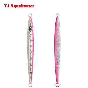 Señuelo de jigging Yj Aquahunter de 130g, luminoso en la oscuridad, tira larga, hundimiento rápido, cebo de fondo para pesca de lubina. - Product Image 4