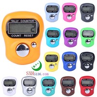 Compteur de Prière Numérique Réglable en Gros Tasbih Tasbeeh avec Affichage LED, Compteur de Doigts en Forme d'Anneau pour Musulmans