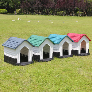 บ้านสุนัขเหล็กพร้อมประตูกลางแจ้งบ้านสุนัขในร่ม - Product Image 5