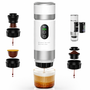 New Upgrade <b>Coffee</b> Capsule Machine Fast Brew Mini Portable Espresso <b>Maker</b> 80ml with Detachable Battery For Home Travel Use - Product Image 1