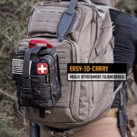 Vente flash Sac de traumatologie Équipement de plein air Trousse de survie Trousse de premiers soins tactique pour le camping