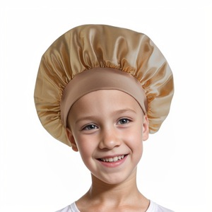 Bonnet de nuit unisexe en satin tie-dye pour enfants, style européen et américain, élastique, toutes saisons, 48-50 cm, vente chaude transfrontalière ET01 - Product Image 6