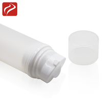 Vente en gros 10ml 15ml 30ml 50ml givré couleur blanche PP Airless bouteille de sérum cosmétique emballage