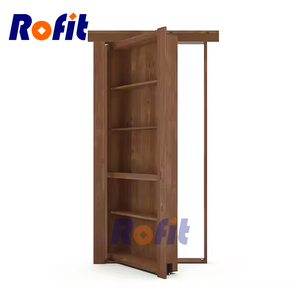 Estantería de <span class=keywords><strong>puerta</strong></span> oculta Murphy de madera maciza de estilo tradicional de alta calidad, estantería de habitación <span class=keywords><strong>secreta</strong></span> Invisible terminada para dormitorio - Product Image 4