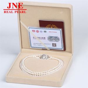 Collier de perles naturelles multi-cercles en alliage avec fermoir parfaitement serti, cadeau pour les aînés, fête des Mères - Product Image 2