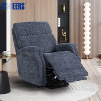 Canapé inclinable électrique MANWAH CHEERS, moderne, confortable, en tissu, avec fonction de massage