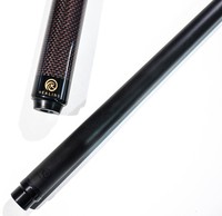Pointe de queue de billard en fibre de carbone personnalisée de haute qualité, fil de soie argenté 10.5/11/11.5/11.8/12/12.4/12.9MM 1/2 articulé 19OZ