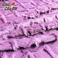 Kingcason Bestseller lila Stricks toff 100 Prozent Polyester Gutes Hand gefühl Anti-Falten-Pv-Fleece für Kinderspiel zeug