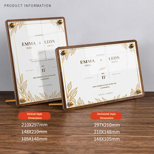 Pemegang tanda meja akrilik Modern komersial Hotel kartu Display kustom untuk restoran Cafe Bar dan Bakery Promosi - Product Image 4