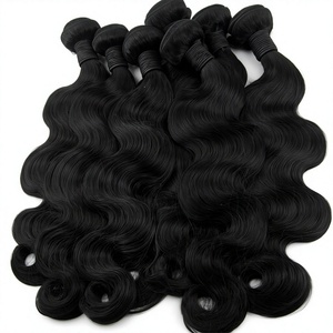 Extensions de vison brésilien vierge à cuticules alignées Paquets bruts Fermeture LUNE Sac Poule Échantillon gratuit Tressage Vietnamien - Product Image 1