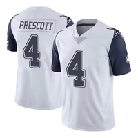 Vente en gros 2026 Dallas 13 Caleb Downs 4 Prescott 88 Lamb 3 # Pickens Lettre brodée 100% polyester respirant à séchage rapide unisexe