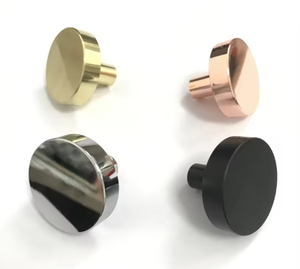 モダンな亜鉛合金キャビネットハンドルノブワードローブドアキッチン引き出しフィンガー引きキッチンキャビネット外装家具用 - Product Image 5