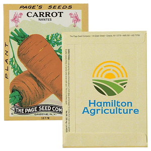 Sachet de graines de carotte avec logo personnalisé, variété ancienne, douce, croustillante, fraîche, collation de jardin, légume juteux, cadeau promotionnel, vente en gros - Product Image 1