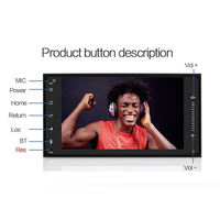 Lecteur multimédia android 2 Din Car Radio 8Core 128GB RDS GPS Map pour Nissan Toyota Volkswagen Mazda Kia VW Peugeot