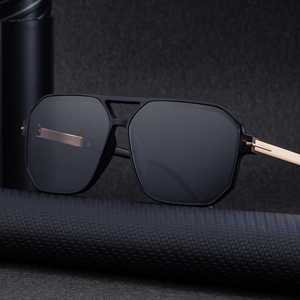 Gafas de sol KAJILA al por mayor, de moda, elegantes, de diseño, con logotipo personalizado, montura cuadrada, <span class=keywords><strong>doble</strong></span> viga, protección UV400, para hombre. - Product Image 2