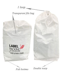 pp tejido maxi a granel bolsa grande de fibra grande 1 contenedor de bucle de elevación para 1 tonelada 1000 kg arena cemento <span class=keywords><strong>ca</strong></span> - Product Image 2