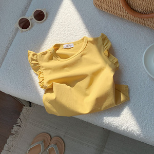 Nouvelle Arrivée – Hauts sans manches pour petites filles avec volants adorables, couleur bonbon, style princesse, T-shirt d'été - Product Image 5