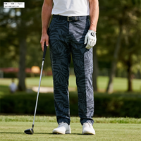 Pantalons de golf pour hommes avec logo personnalisé, tenue décontractée extensible dans les 4 sens Pantalon de jogging droit à 5 poches avec logo personnalisé pour hommes