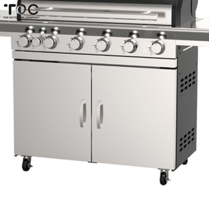 High Quality Stainless Steel Movable Outdoor Kitchen Garden Use <strong>6</strong> <strong>Burner</strong> <strong>Gas</strong> <strong>Bbq</strong> Grill With Side <strong>Burners</strong> - Product Image 3
