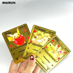 การ์ดเกมโลหะโฮโลแกรมออกแบบได้ตามต้องการรองรับการพิมพ์แบบกำหนดเองการ์ดเกม TCG บรรจุแบบสุ่ม - Product Image 2