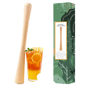 Nuevo 2026: Triturador de Hielo de Madera Portátil, Reutilizable, Ecológico y Duradero de 250mm para Cocteles, Mojitos, Ajo y Aguacate - Herramienta Moderna para Bar - Product Image 1