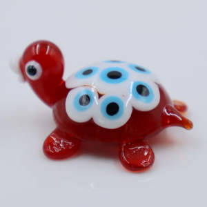 Handgemaakt Murano Lampwork Glas Ambachtelijke Oogschildpad Schildpad Beeldje Voor Decoratie Handgemaakt Door Kunstenaar - Product Image 3