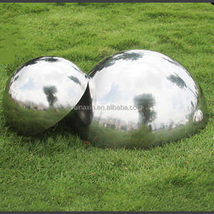 19 मिमी-1000 मिमी दर्पण पॉलिश सोने का रंग स्टेनलेस स्टील आधा क्षेत्र धातु गोलार्ध के लिए आधा खोखला गेंद - Product Image 6