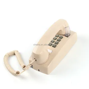 ホテルコード付き有線アナログ電話セット壁掛けアナログトリムライン固定電話コード付き電話