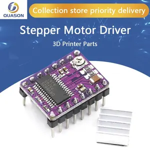 3d printer parts 1PCS 3D Printer Stepstick Drv8825 Stepper Motor Driver Reprap 4 PCB Board + Free shipping replace A4988