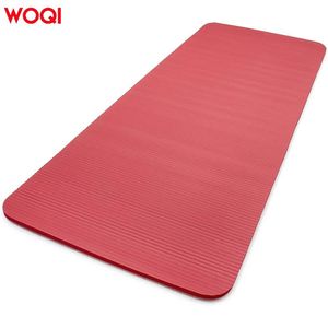 Tapis de yoga Woqi 6 mm d'épaisseur, NBR antidérapant, rectangulaire, pour yoga, danse, gym, entraînement et exercices. - Product Image 1