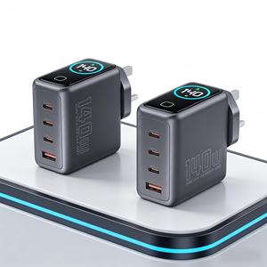 อะแดปเตอร์ชาร์จเร็ว 140w gan รองรับ PD 3.1 หัวปลั๊กแบบ UK พอร์ต USB Type C สำหรับแล็ปท็อป หน้าจอสัมผัส ชาร์จได้หลายอุปกรณ์ โทรศัพท์ แท็บเล็ต ชาร์จเร็ว gan - Product Image 1