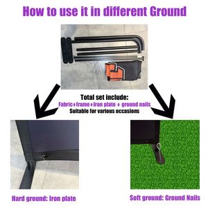 سياج عرض فني مخصص كبير الحجم للإعلان 1 م × 2 م لافتة حاجز مقهى لنشر إعلانات الغراس - Product Image 3