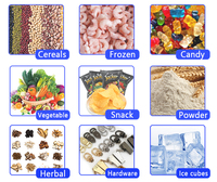 Machine d'emballage automatique haute précision 100G 1000G en acier inoxydable 304 pour carottes, laitues et légumes, avec collage et ensachage