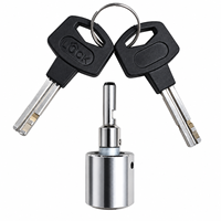 Cylindre de verrouillage à goupilles avec 2 clés, surface lisse, structure stable, installation facile pour armoire de distributeur automatique