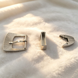 Juego de Hebillas de Cinturón Vaquero de 3 Piezas, 25mm de Ancho Interior, de Aleación de Zinc, Hebillas Metálicas Talladas con Punta de Lazo para Accesorios de Ropa y Jeans de Hombre - Product Image 6