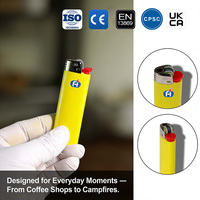 Briquet à silex testé ISO 9994 - Briquet à gaz jetable certifié CE EN 13869 pour les importateurs de l'UE