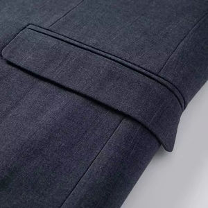 Vente en gros de vêtements de travail de bureau <span class=keywords><strong>bleu</strong></span> gris costumes pour hommes deux pièces élégant mode Stretch <span class=keywords><strong>mariage</strong></span> meilleur <span class=keywords><strong>costume</strong></span> pour hommes - Product Image 4