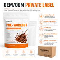 Poudre d'électrolytes OEM, nutrition sportive, saveur chocolat, mélanges d'électrolytes à la bêta-alanine et au citrulline, poudre pré-entraînement