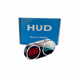 จอแสดงผลบนกระจกหน้ารถ (HUD) แบบ LED แสดงความเร็วแบบดิจิตอล นาฬิกา สำหรับรถยนต์ อุปกรณ์อิเล็กทรอนิกส์ในรถยนต์ - Product Image 1