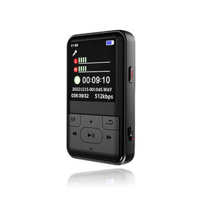 เครื่องเล่น MP3 แบบไม่สูญเสียคุณภาพ เครื่องบันทึกเสียงแบบสองช่องสัญญาณ เครื่องเล่นเพลงพกพาพร้อมหน้าจอสำหรับนักเรียน บันทึกเสียงสำหรับการเล่นกีฬา - Product Image 1