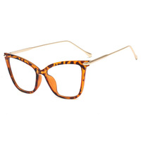 Monture de lunettes de lecture en métal personnalisée, style rétro classique œil de chat, tendance, anti-lumière bleue, pour l'extérieur
