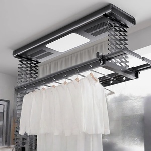 Electric clothes drying <b>rack</b> intelligent remote control hidden lifting double pole automatic drying telescopic pole - Product Image 2
