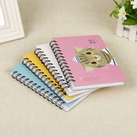 Cuadernos/Agendas de Hojas Sueltas con Cubierta de Papel B6, Diseño de Gato de Dibujos Animados, Encuadernación Térmica, Venta al Por Mayor, Impresión de Logotipo Personalizado, Disponibles en Stock
