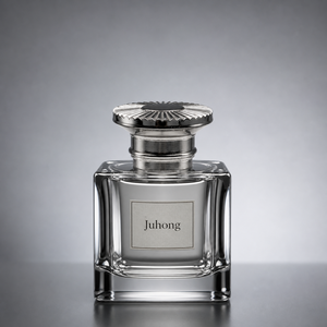 Capuchon de parfum de luxe multicouche en alliage de <span class=keywords><strong>zinc</strong></span>, finition miroir argenté électrolytique, dessus cranté effet soleil, personnalisable avec logo, fabrication OEM - Product Image 3