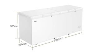 518L/629L/719L מסחרי גדול עמוק מקפיא מכירה לוהטת זול מקפיא בית מוסך דגי בשר פתוח למעלה קר חנות - Product Image 2